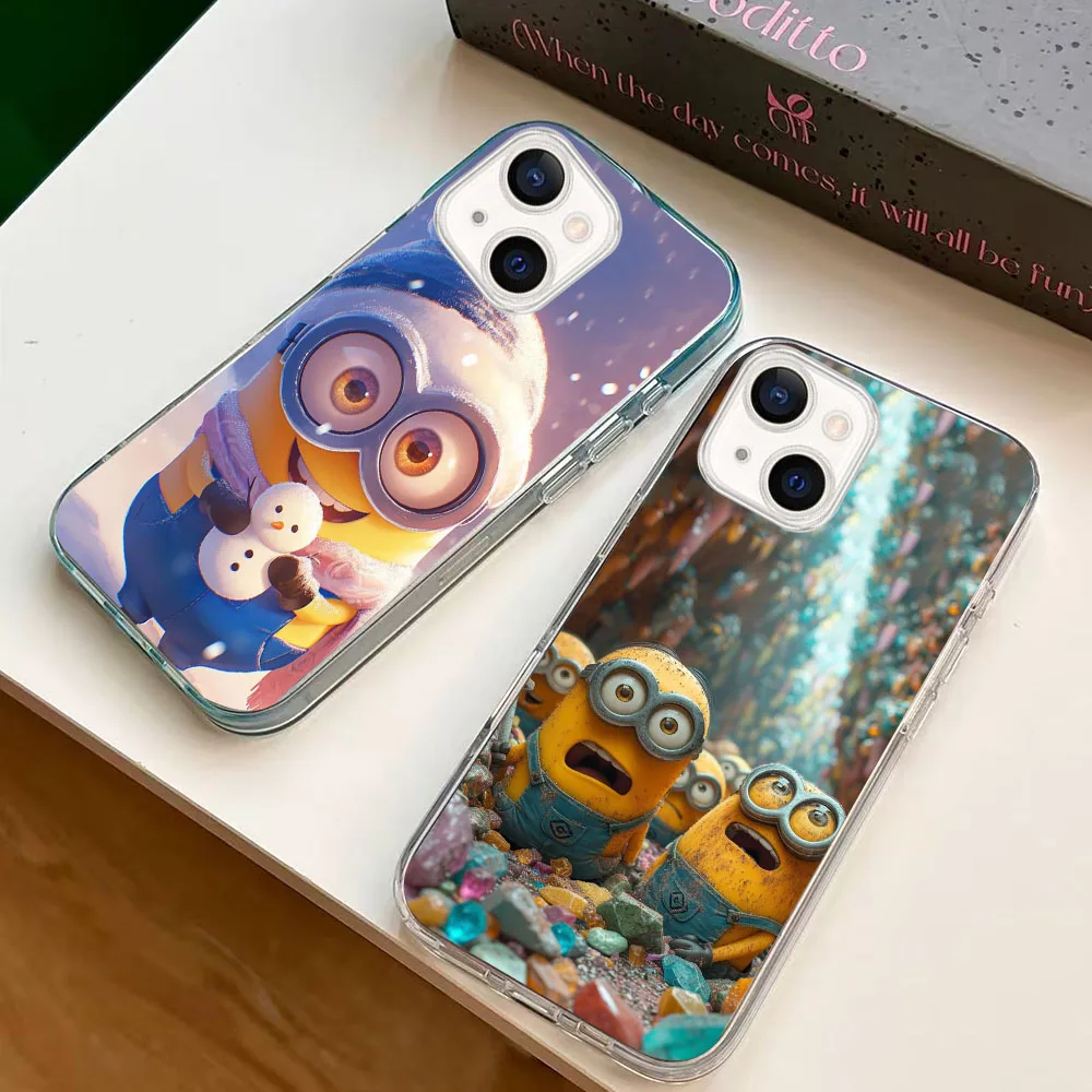 WBA-20 Banana blue M-Minions Transparent Silicone Case For LG K9 10 11 12 22 30 40 41 50 51 61 62 Plus Prime Max