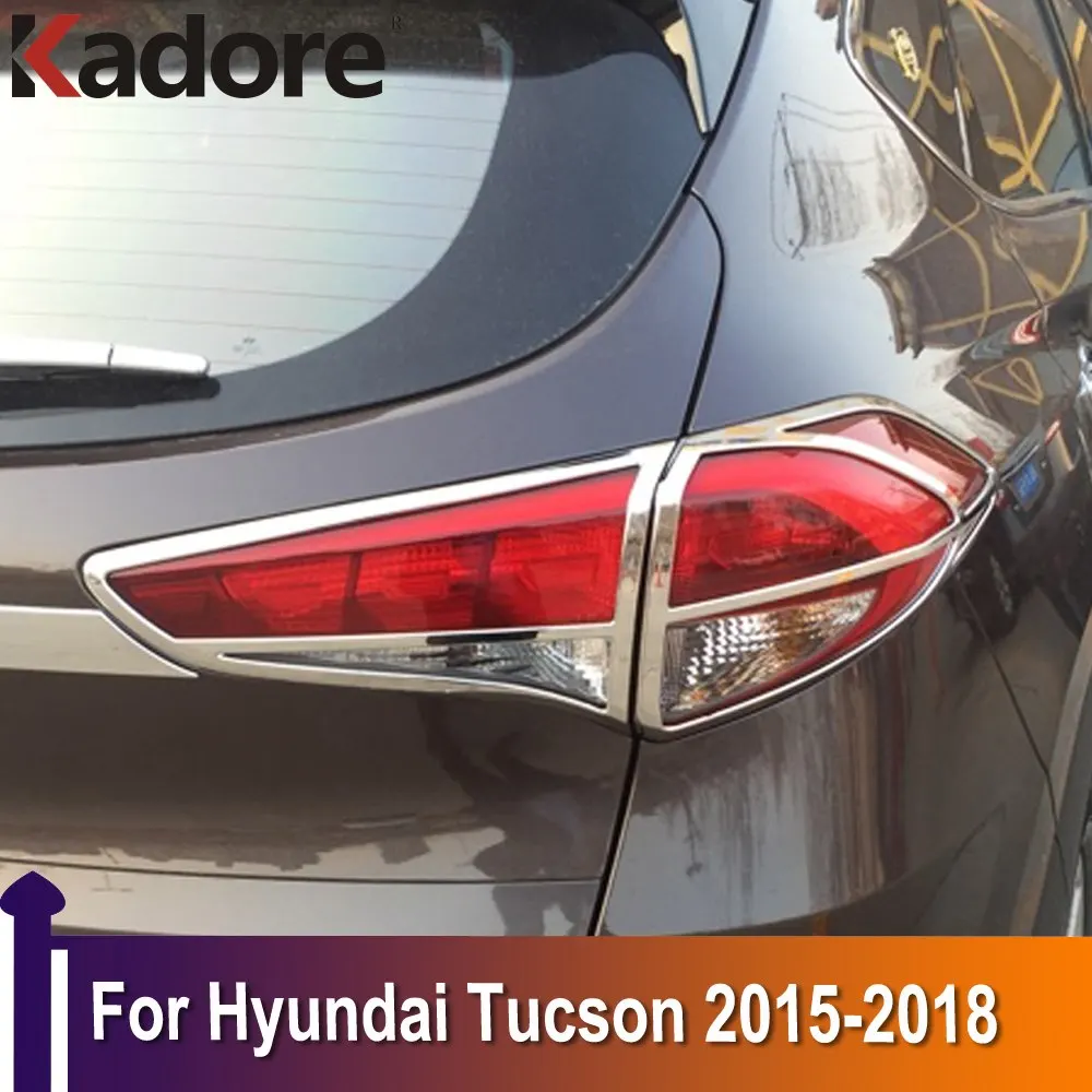 

For Hyundai Tucson 2015 2016 2017 2018 Rear Light Lamp Covers Trim Taillight Protector Sticker Exterior Decoration Car Styling