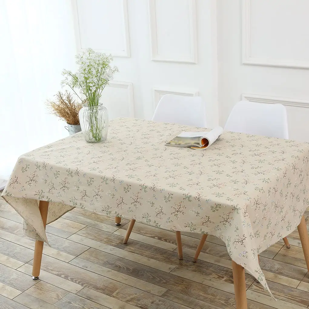 

Декоративная скатерть из хлопка и льна, 140x200 см