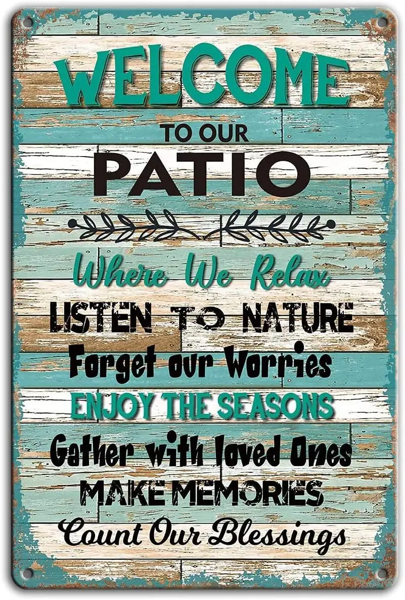 HomDeo Забавный домашний настенный декор Винтажная металлическая вывеска Добро