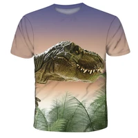 3d dinosaur print t shirts for for kids outfitstops tees for teenagers%ef%bc%8c2022 latest summer short sleeved childrens sports shirt