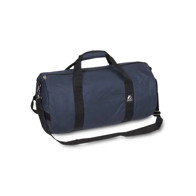 Unisex 20-Inch Round Duffel Bag Black
