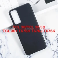 half wrapped case for tcl 30 plus 30 t676h t376j t676k soft black tpu case for tcl 30 5g bumper coque for tcl 30 v t781s cover