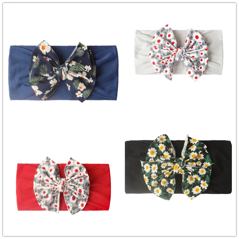 

10 Colors Soft Nylon Elastic Baby Headband Bow Knotted Newborn Baby Girl Headband Hair Accessories Girls Headband