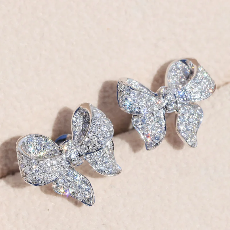 

Yatay Tiny Exquisite Butterfly Micro Inlaid Shine Aaa Shine Zircon Earrings For Women Charm Sweet Temperament Luxury Earrings