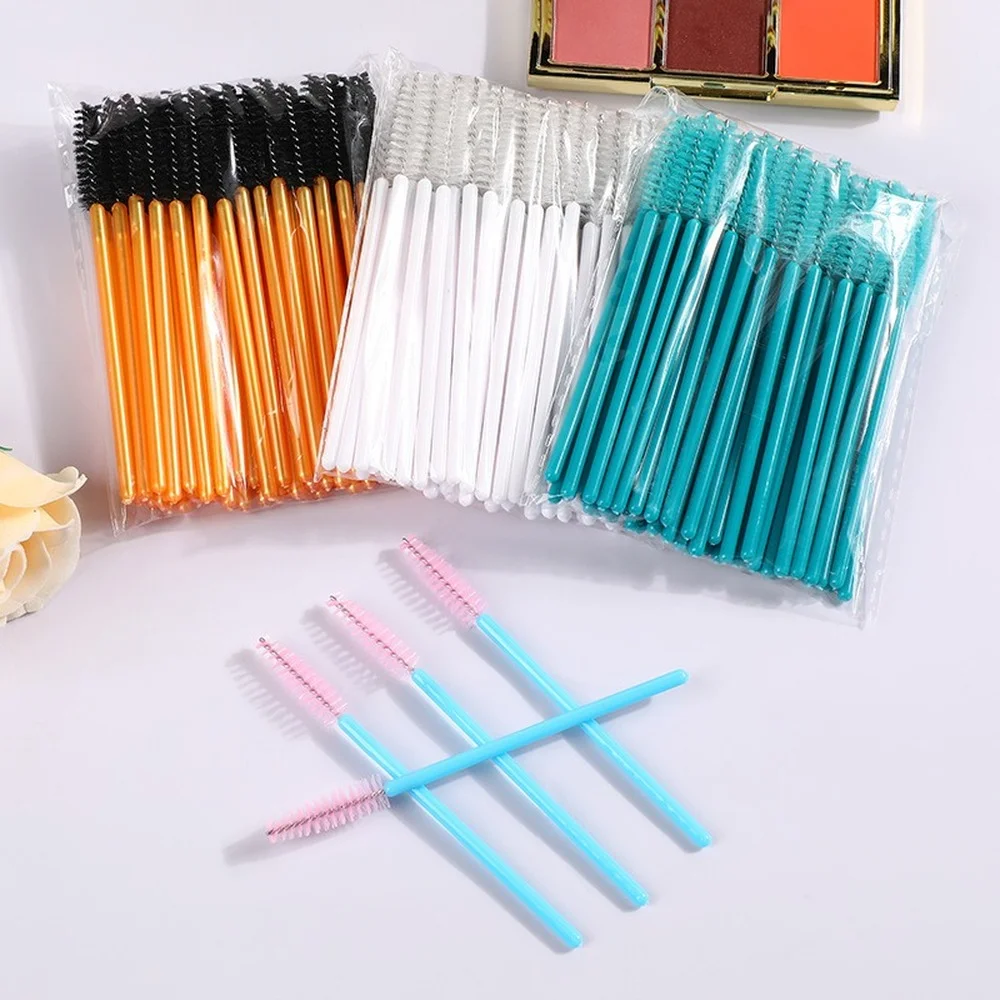 

50 шт., одноразовые косметические щеточки для наращивания ресниц