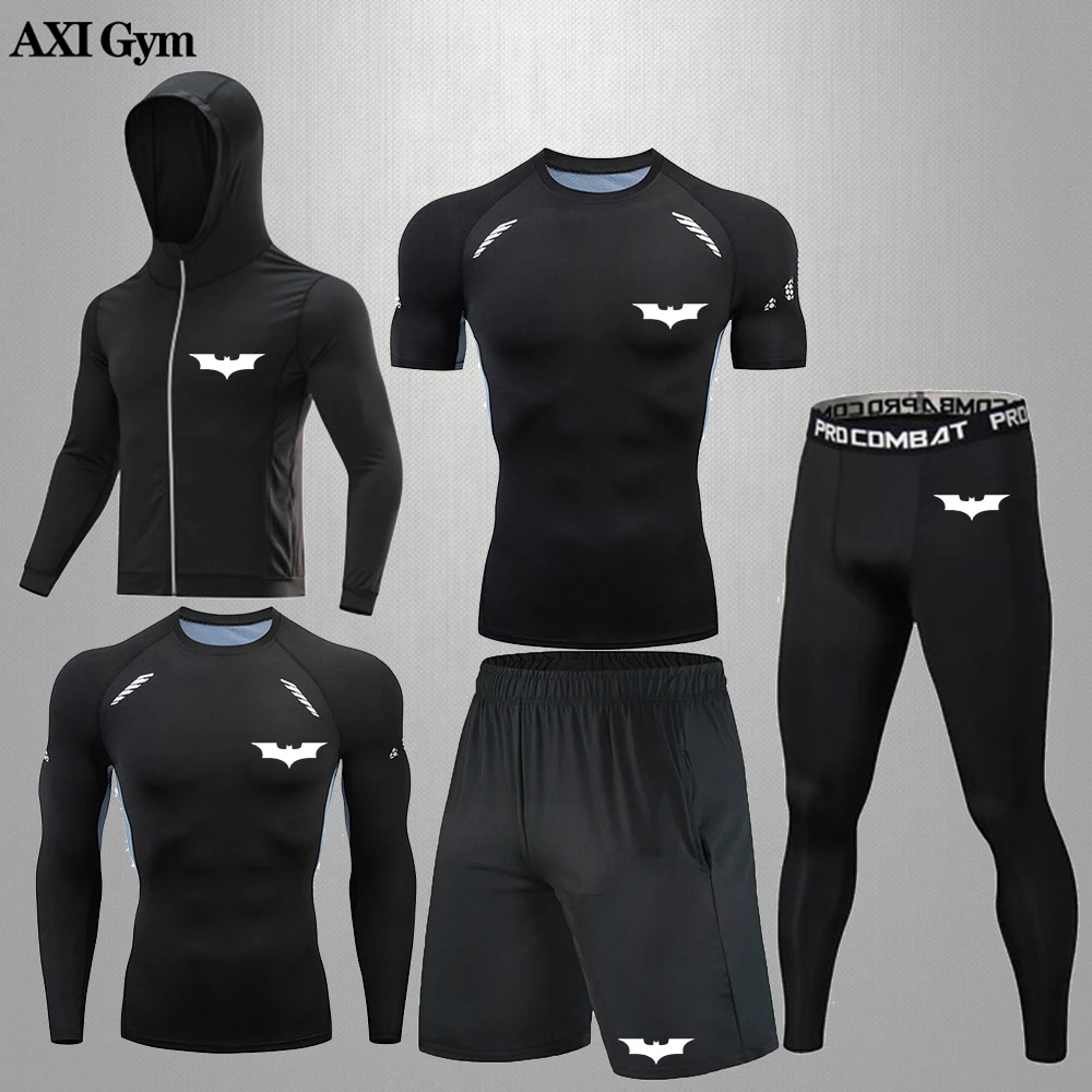 

Basketball Running Fitness Sports Compression Suit Men's Gym Boxing Taekwondo Quick Dry Tights Rashguard Track And Field Suit
