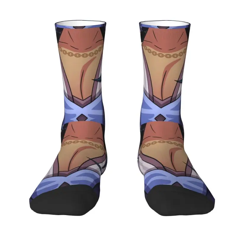 

Kaeya красивые носки, мужские и женские теплые модные новые Аниме игры Genshin Impact Crew Socks