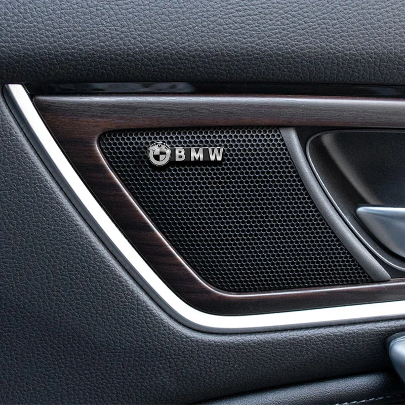 4 шт. автомобильное аудио украшение 3D алюминиевый значок эмблема наклейки для BMW X1