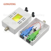 1pcs new catv optical receiver ftth passive optical receiver with wdm single fiber inch f head output free shipping to russian
