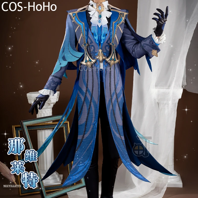 

Косплей костюм COS-HoHo Genshin Impact Neuvillette, костюм судьи, красивый благородный костюм для косплея, стиль Хэллоуина, искусственная одежда для ролевых игр для мужчин