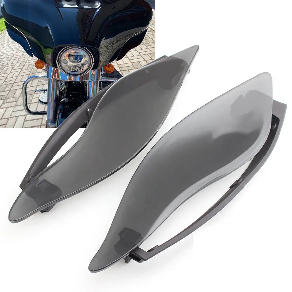 Adjustable Motorcycle Side Wing Windshield Fairing Air Deflectors For Harley Touring Electra Street Glide Ultra Limited 14-20