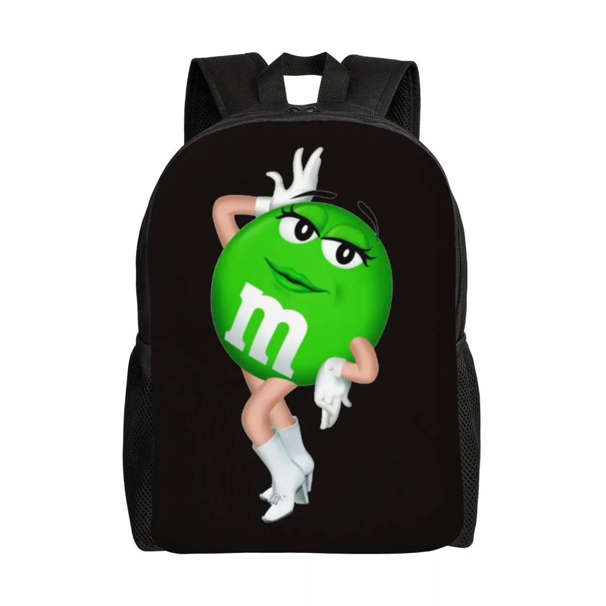 

Double M-M Backpacks for Women Men College School Students Bookbag Fits 15 Inch Laptop Funny Candy Chocolate Cartoon Bags