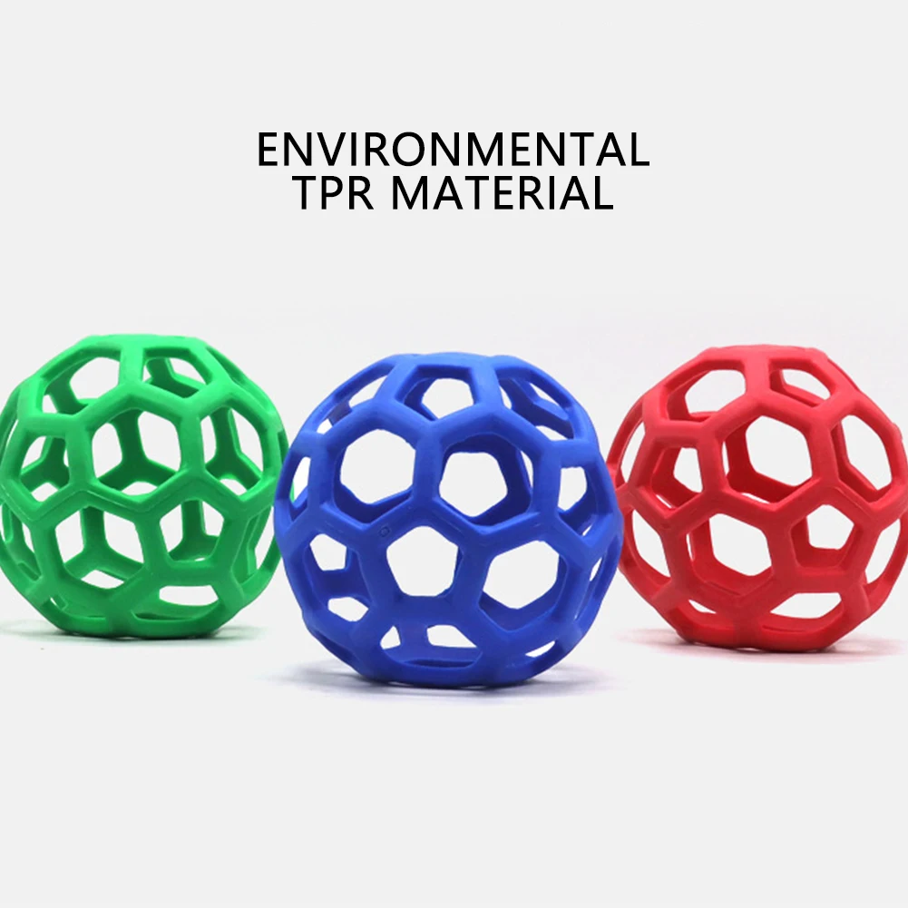 

TPR Bite Resistant Chew Teething Balls Dog Interactive Ball with Squeaker Chewing Molar Toy for Midium Large Dogs