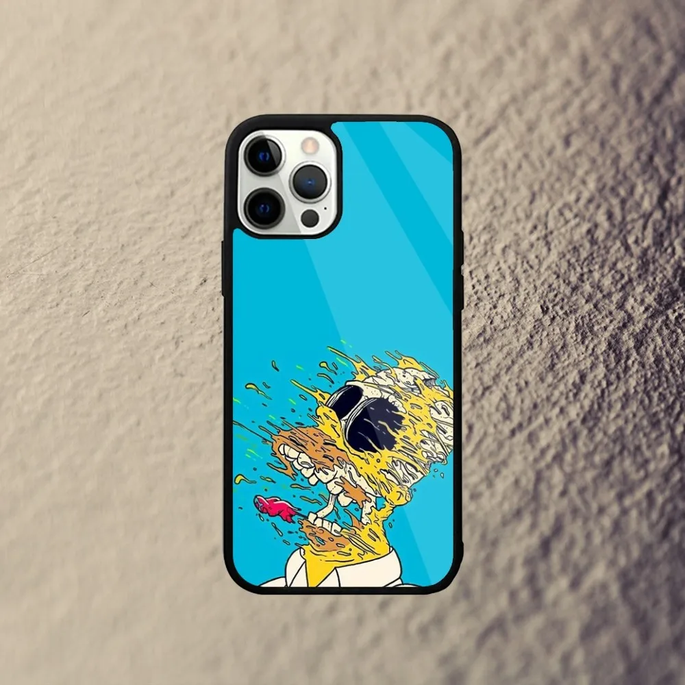 Чехол для телефона Cartoon Homers-S-Simpsons iPhone 15 14 13 12 11 Plus Pro Max Mini Magsafe с магнитной