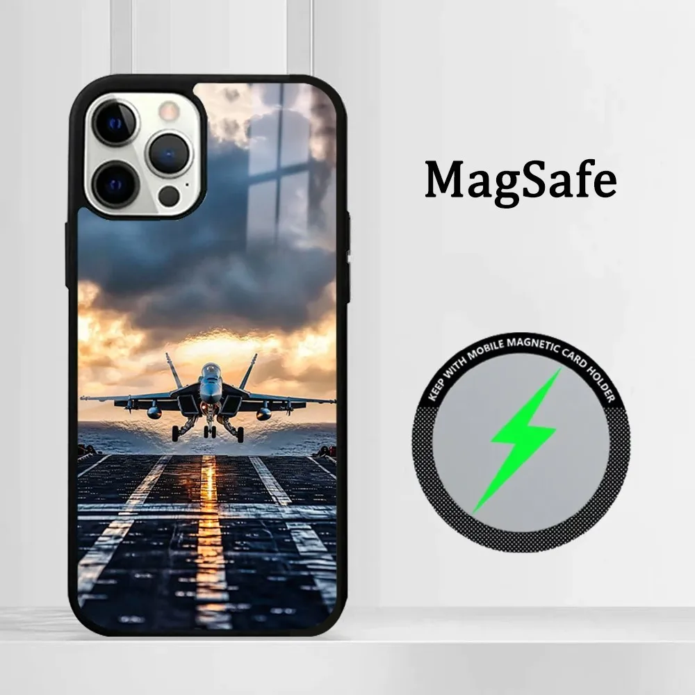 Чехол для телефона в реальном времени стиле милитари самолета iPhone 16 15 14 13 12 11 Pro Max