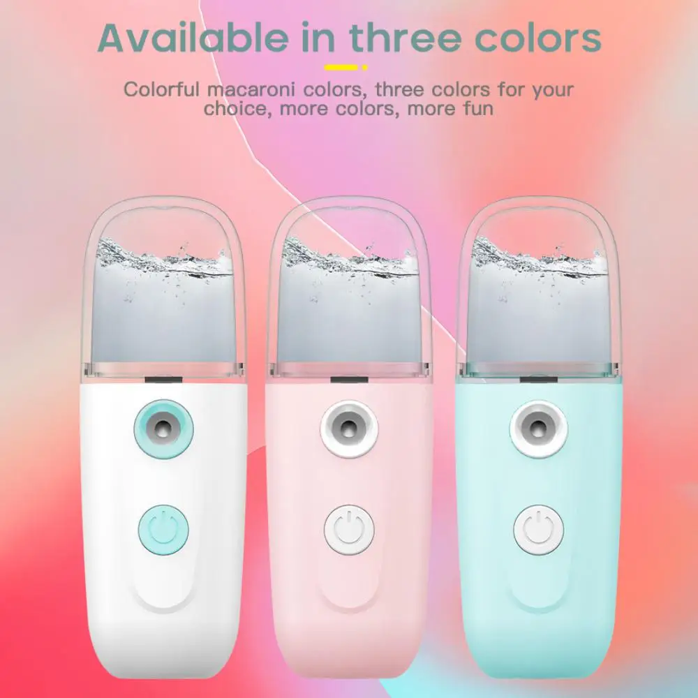 

USB Mist Facial Sprayer Humidifier Rechargeable Nebulizer Face Steamer Moisturizing Beauty Instruments Face Skin Care Tools