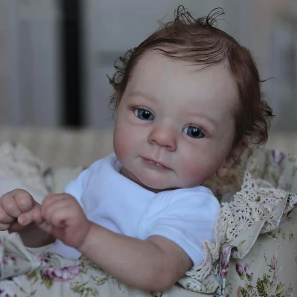 

Кукла-младенец Felicia Reborn, 49 см, Реалистичная мягкая на ощупь, 3D окрашенная кожа с видимыми венами, коллекционная Художественная кукла, игрушки