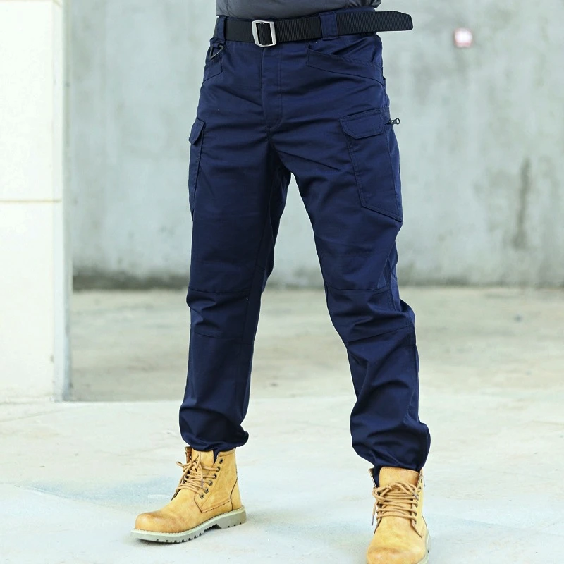 

Брюки-карго мужские повседневные, тактические прямые свободные штаны в стиле милитари со множеством карманов, спецодежда с карманами, сезоны 28-38