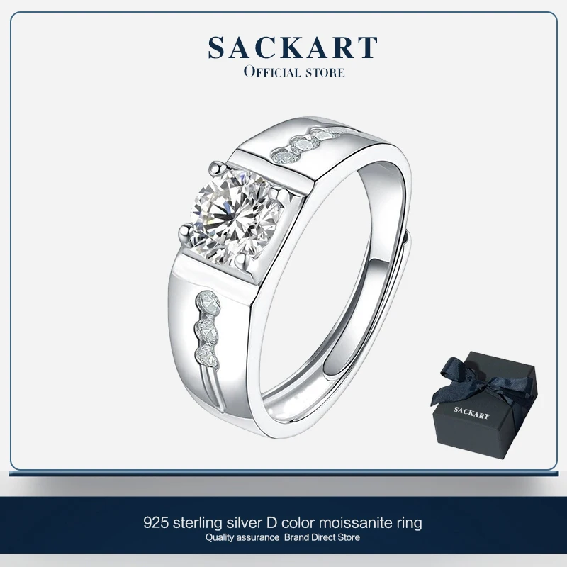 Мужское кольцо Xl Diamond S925 Мужские кольца Серебро 925 Обручальное Роскошный карат