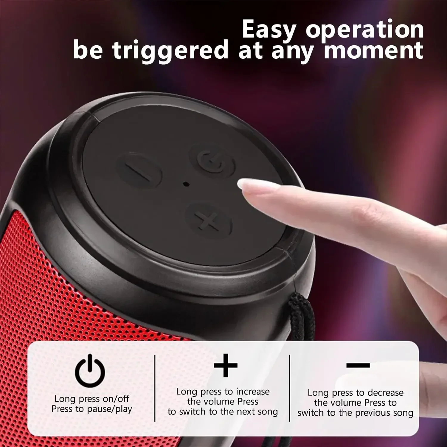 Портативная Bluetooth-колонка беспроводная домашняя и автомобильная аудиосистема с