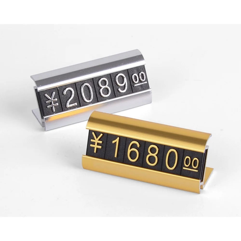 Алюминиевая бирка для цены ярлык в виде Куба регулируемый номер буква цена