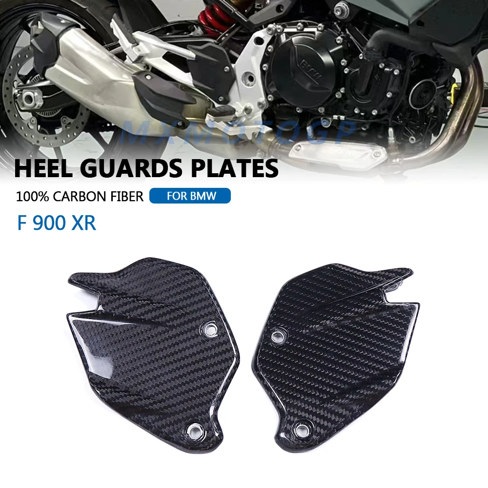 Для BMW F900 XR F900XR F 900 2020 2021 2022 2023 2024 Защита пятки из 100% углеродного волокна пластины