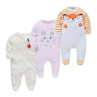 newborn baby girl jumpsuits spring autumn long sleeve pyjamas cotton baby clothes for boys girls outfits infantil costume wear