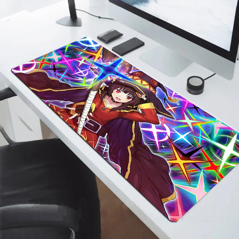 

Desk Mat Konosuba Megumin Anime Mausepad Gaming Laptop Pad on the Table Mousepad Gamer Computer Mouse Ped Pc Accessories Deskmat