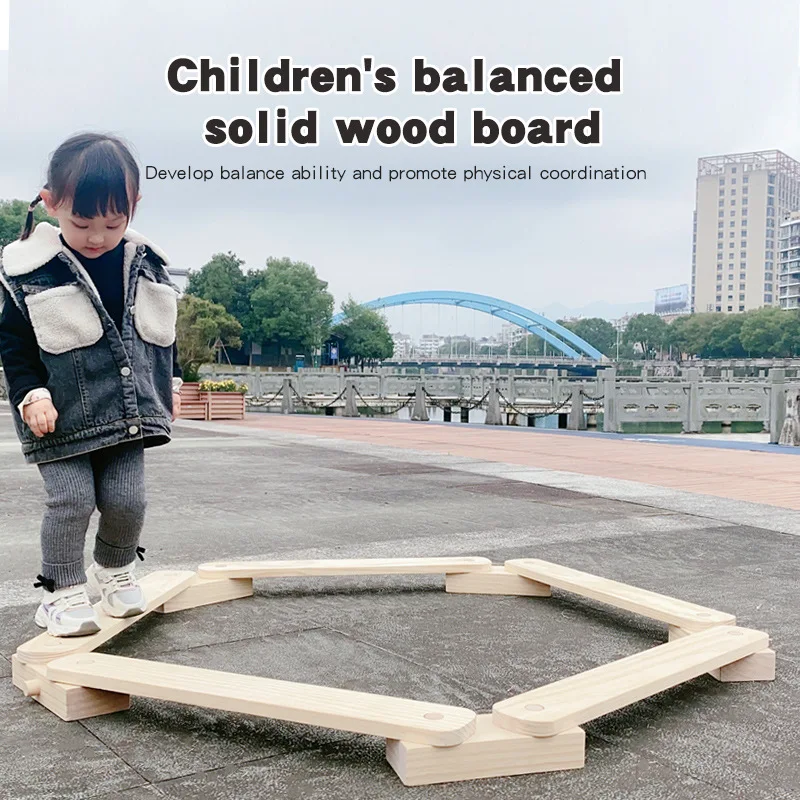 

Early Education, Physical Trainning Exercise Combination Balance Board/Outdoor Wooden Balance Trainning Board For Children