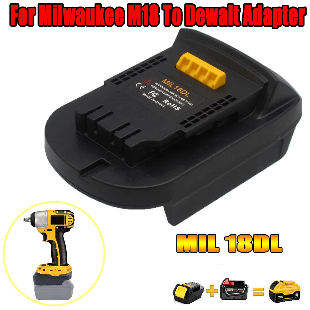 Battery Convert To 18/20v Power Li-ion Tools Lithium Battery Adapter