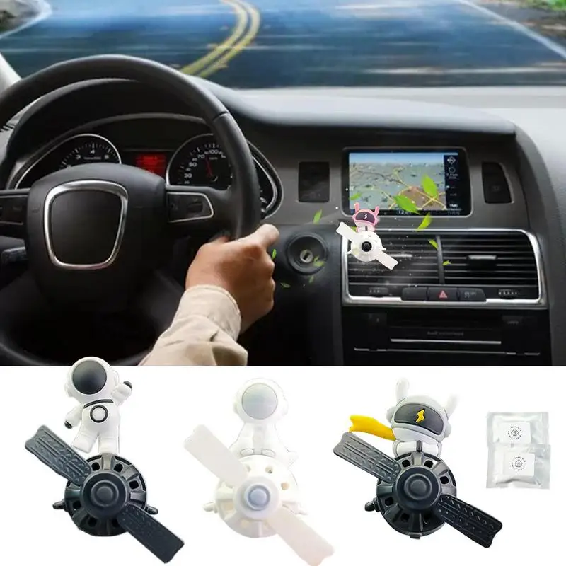 

Освежитель воздуха в автомобиль, клипса на вентиляционное отверстие, аэратор в форме астронавта с диффузором для ароматерапии в таблетках, регулируемые аксессуары для ароматизации воздуха