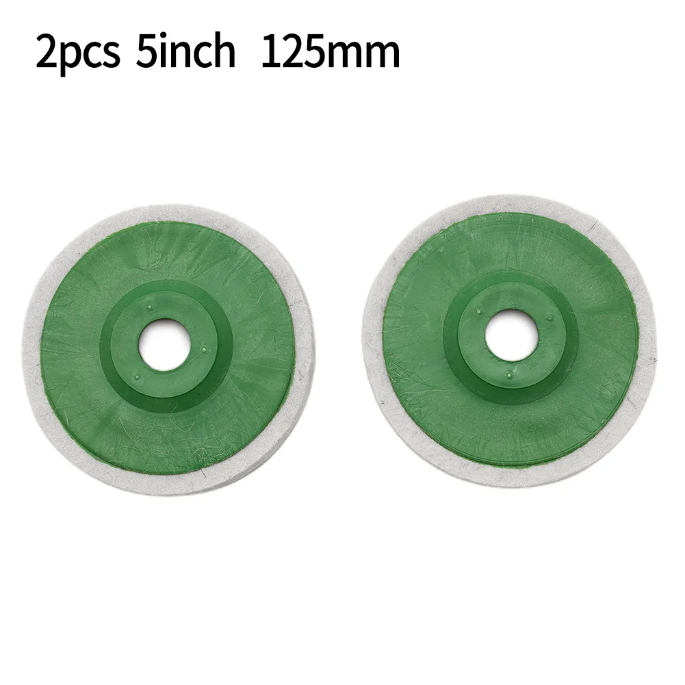 

Buffing 125mm Grinding Polishing pads Cleaning Tool Polisher Glass Jewelry Part Spare 2pcs Wheel 12mm thickness