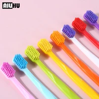8pcset family version color toothbrush to protect gum health oral cleaning adult soft hair toothbrush couple toothbrush