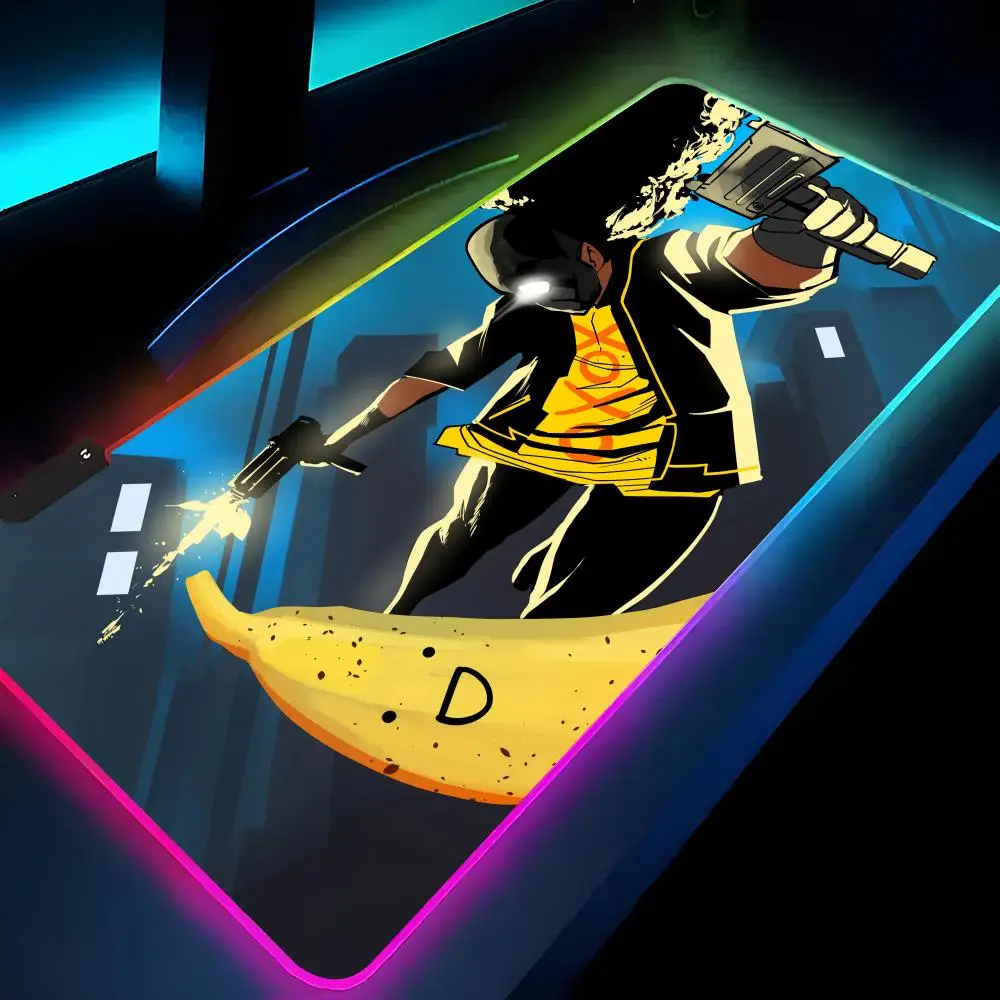 Коврик для мыши My Friend Pedro, игровой RGB-коврик для клавиатуры, коврик для игровых ноутбуков, светодиодный коврик для мыши, защитный коврик для стола, аниме-коврики для мыши (art.: 3920db9802141) - 3920db9802141