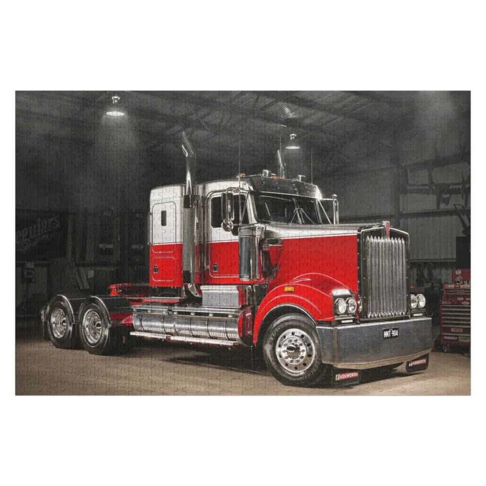 Грузовик Мэтью Мицзи Кенворта деревянная головоломка с фотографией