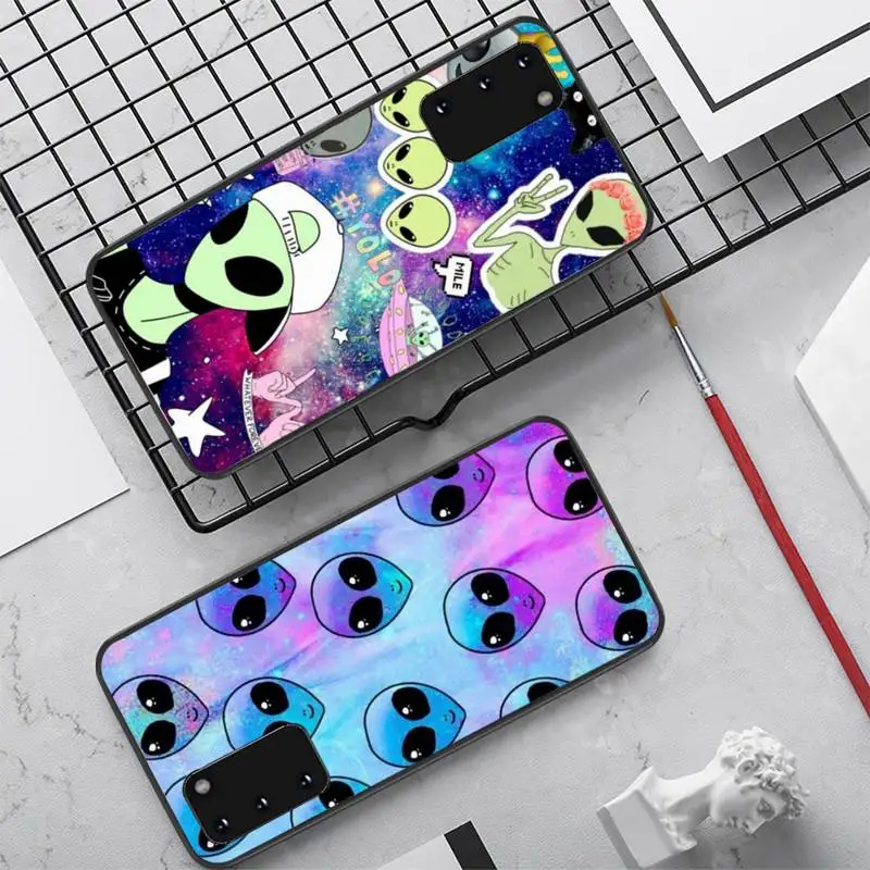 

Alien Space Phone Case for Samsung S20 lite S21 S10 S9 plus for Redmi Note8 9pro for Huawei Y6 cover