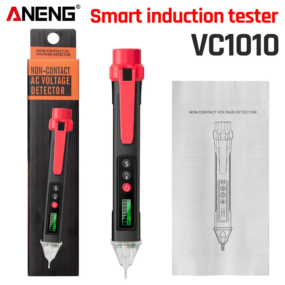 

ANENG VC1010 Умный Цифровой Индуктивный Тестер 12-1000 В, Детектор Напряжения