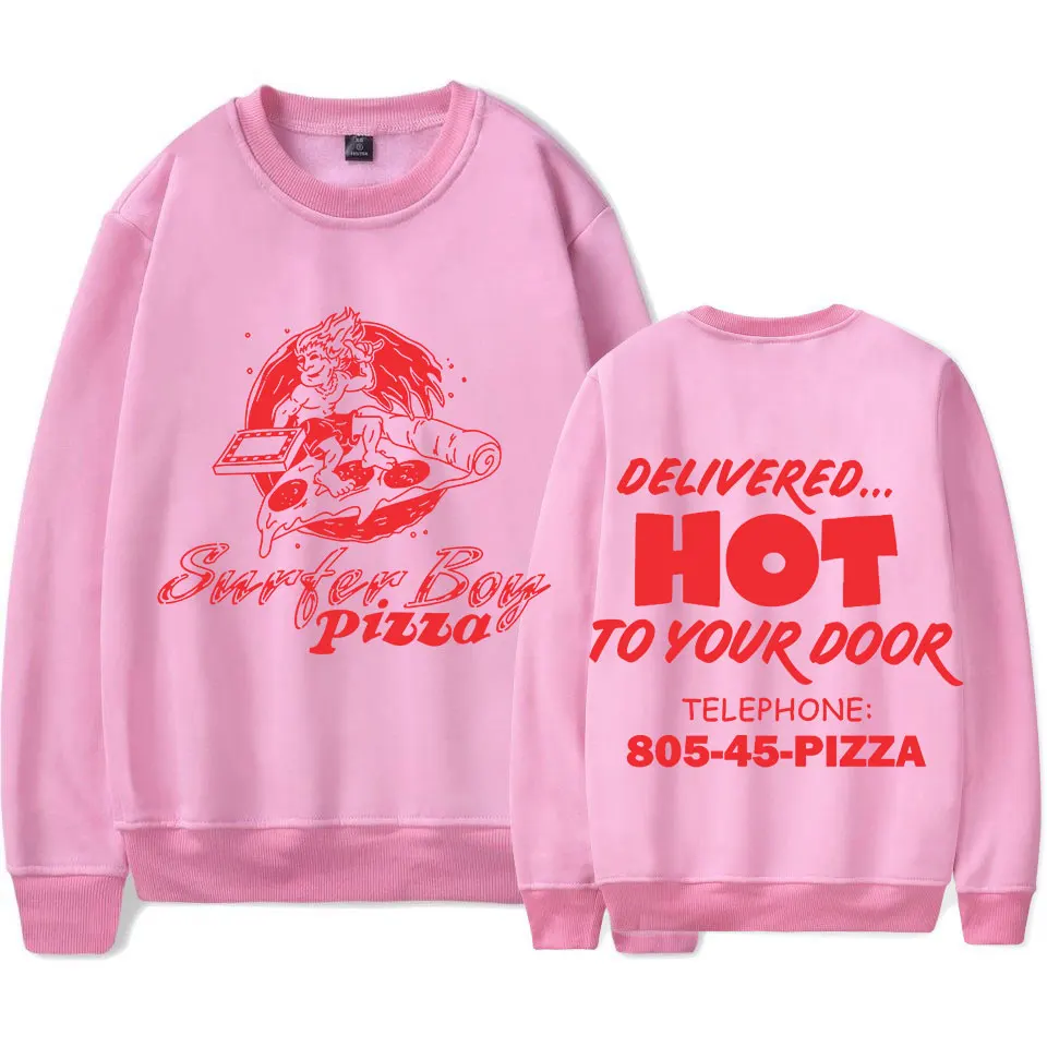 Толстовка с капюшоном и принтом пиццы для серферов уличная одежда свитшоты