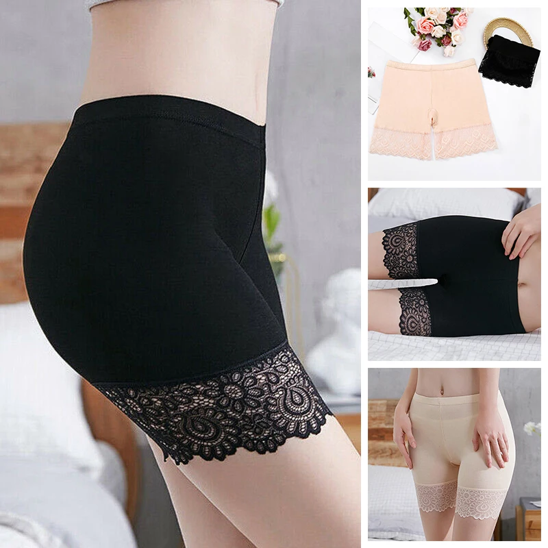 

Fashion Lace Girls' Anti Light Safety Pants Soft Breathable Mid waisted Intimates Abdominal And Hip Lifting Leggings Wholesale