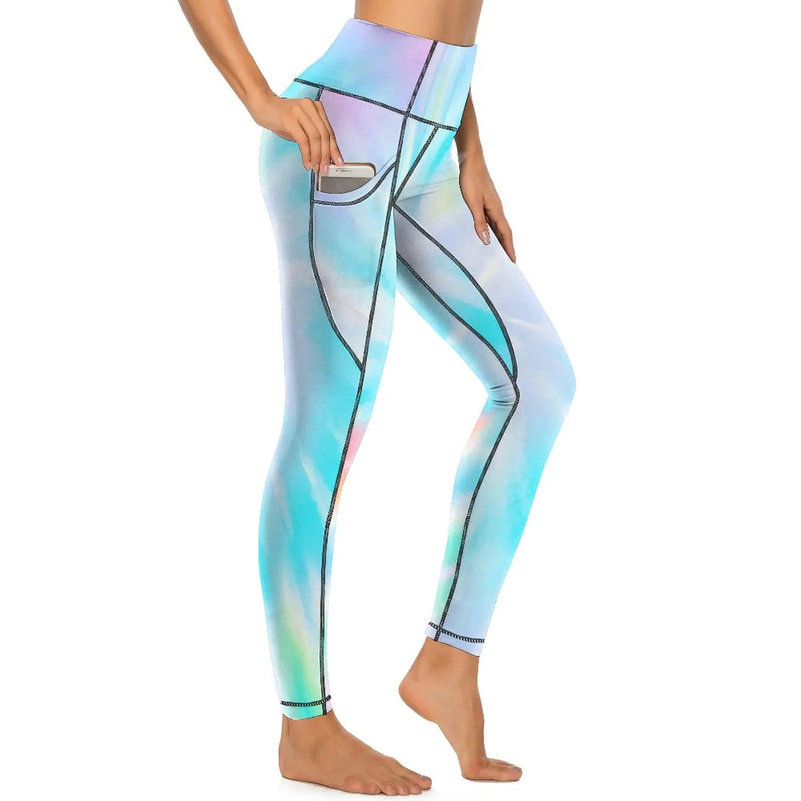 

Леггинсы женские с эффектом пуш-ап, с принтом