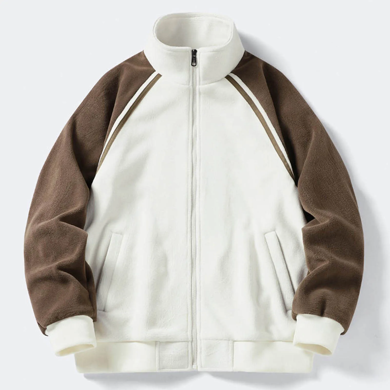 Мужская бейсбольная куртка 2024 новинка осени и зимы повседневное плюшевое пальто