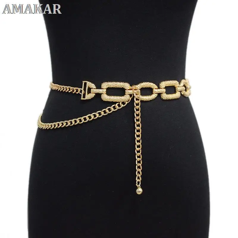 

Punk Style Women 's Waist Chain Fashion Trend Casual New Decoration Slim Metal Belt Waist Decoration With Skirt Corset Chain