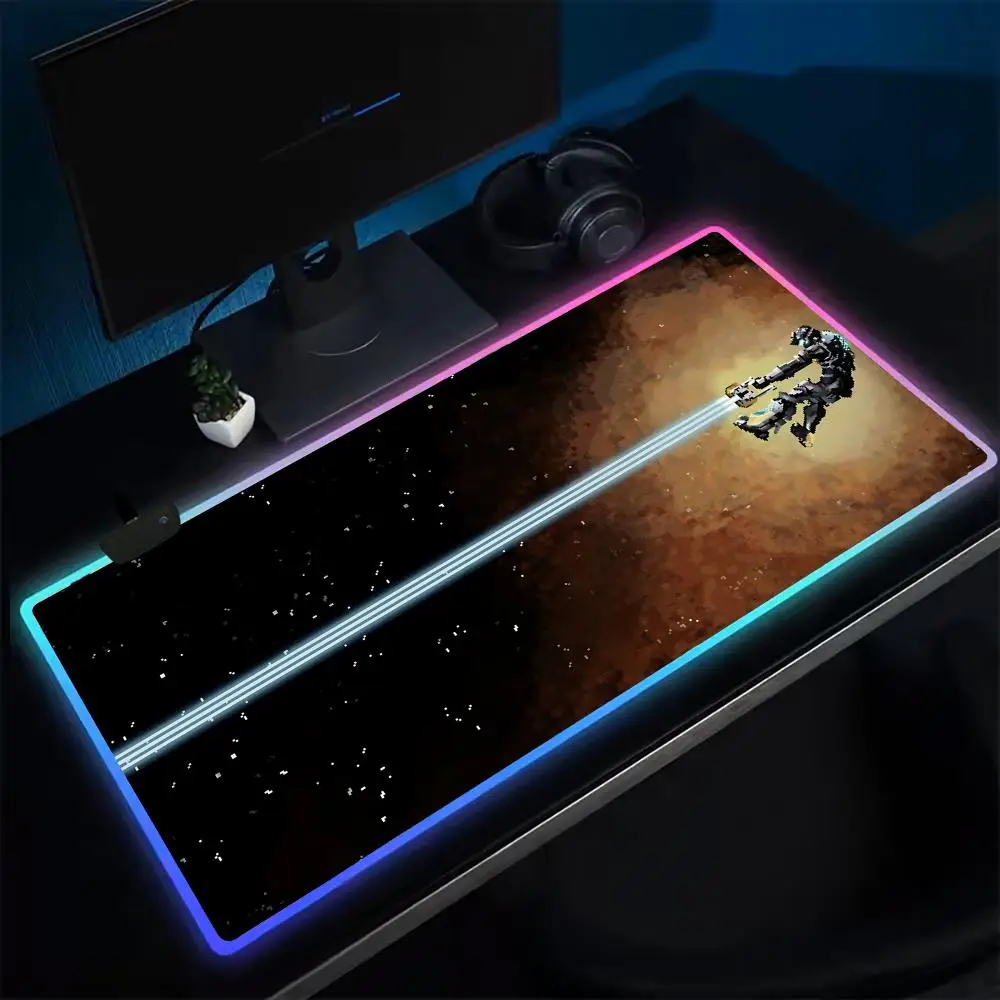 Коврик для мыши Super D-DEAD S-SPACE игровой коврик в стиле аниме светодиодные настольные