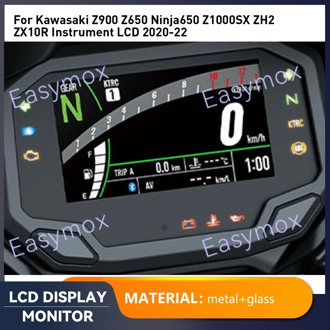 

Motorcycle Dashboard Shell of Shell for Kawasaki Z900 Z650 Ninja650 Z1000SX ZH2 ZX10R LCD Display Plastic Bottom Case 2020-22