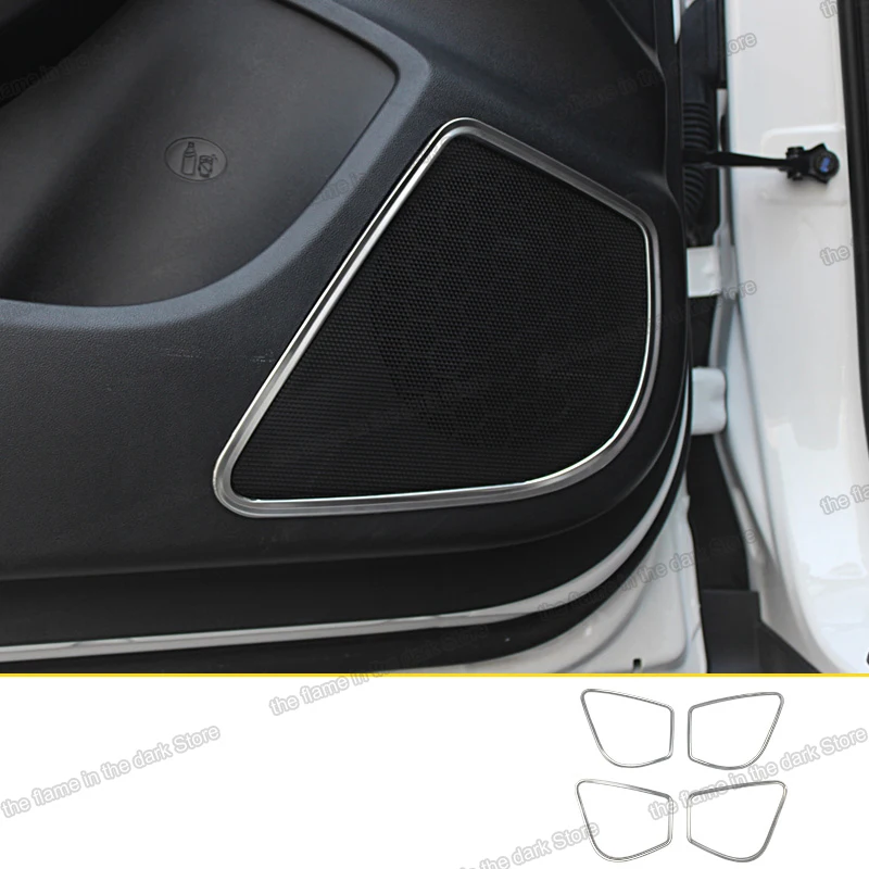 

Lsrtw2017 for Changan Cs55 Car Door Sound Frame Trims Interior Accessories Mouldings 2017 2018 2019 2020 2021 speaker