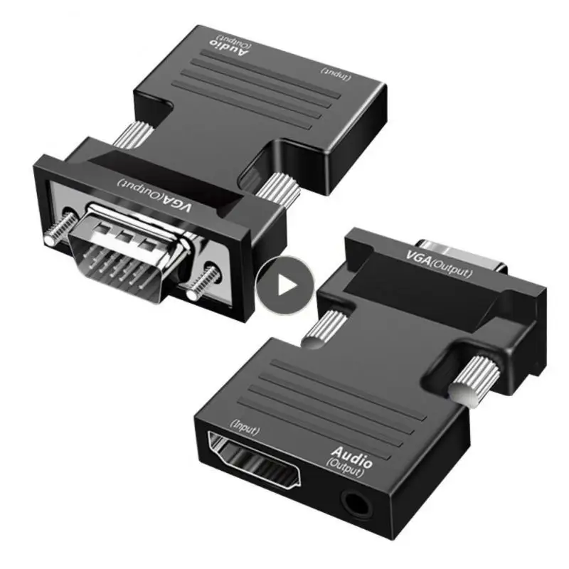 

For Pc Laptop Vga To HDMI-compatible 1080p Hd Adapter Converter 1080p HDMI-compatible Video Audio Converter Mini Exterior
