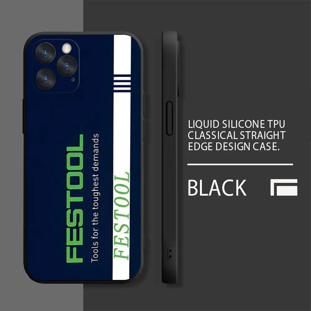 Крутой ящик для инструментов Festool MINISO Чехол телефона Черный TGU Iphone 16 Pro Max 15 14 13 Mini 11