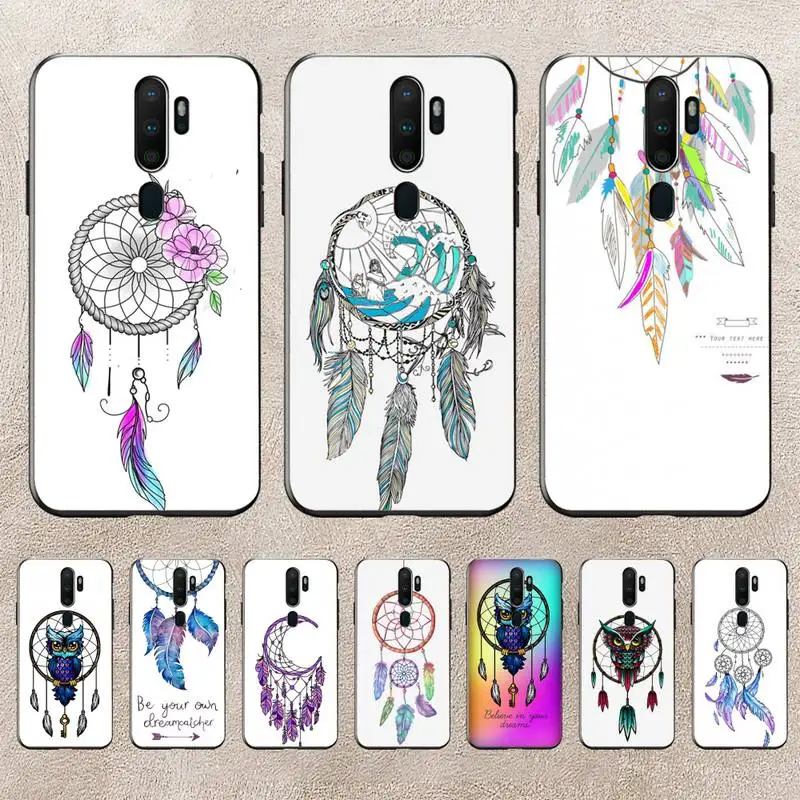 

Dream Catcher Drawings Feather Owl Phone Case For Redmi 9A 8A 6A Note 9 8 10 11S 8T Pro Max 9 K20 K30 K40 Pro PocoF3 Note11 5G
