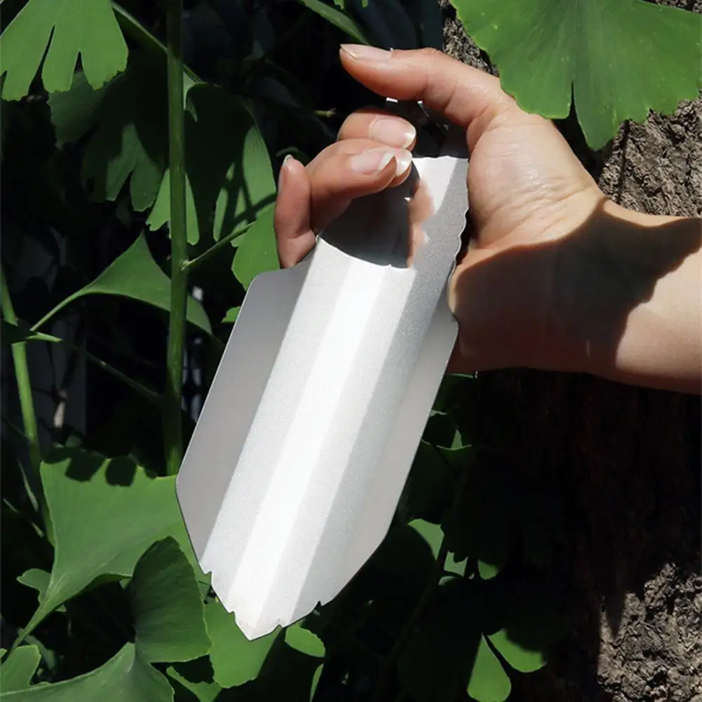 Прочная титановая Лопата для кемпинга компактная садовая лопата в форме